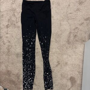 lululemon athletica Black and White Speckled Leggings